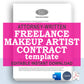 Freelance Makeup Artist Contract Template, Attorney-Written Editable Download