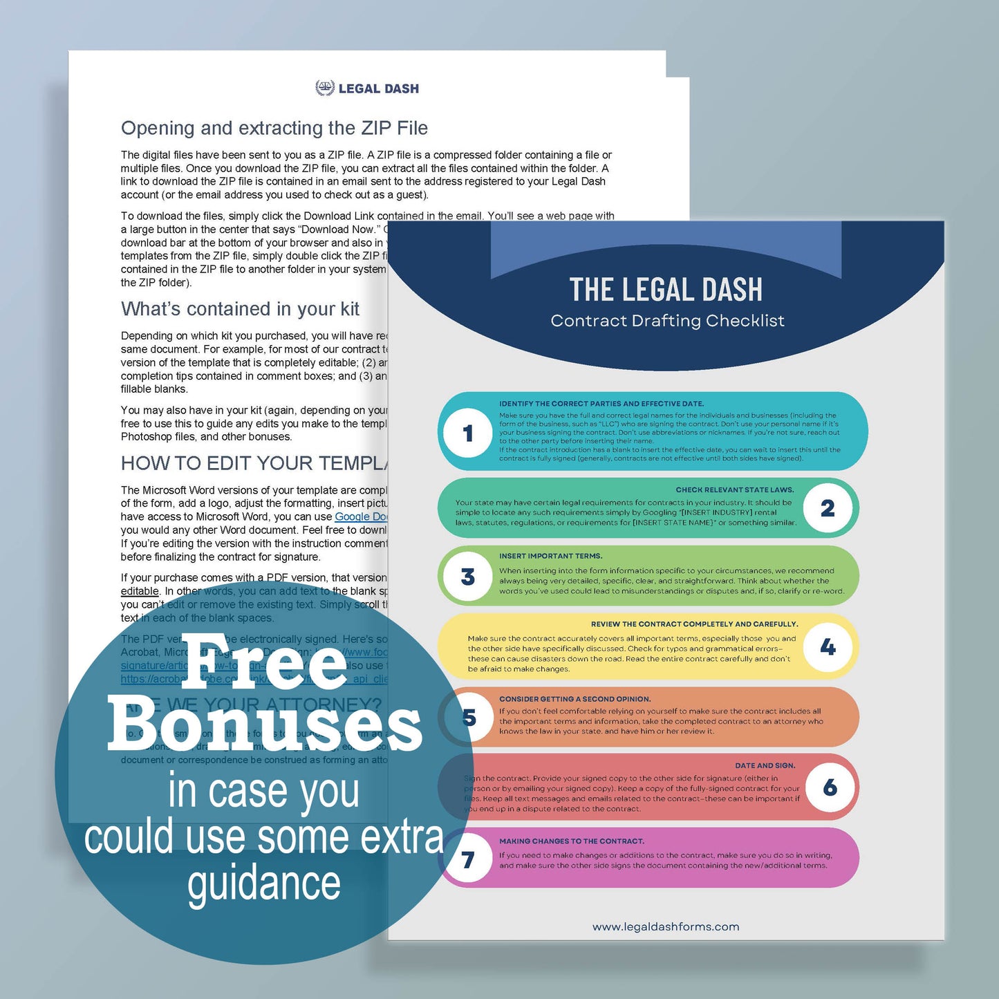 Virtual Doula Contract Template, Attorney-Written Editable Instant Download