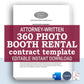 360 Photo Booth Contract Template, Attorney-Written Editable Instant Download