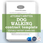 Dog Walking Contract Template, Attorney-Written Editable Instant Download