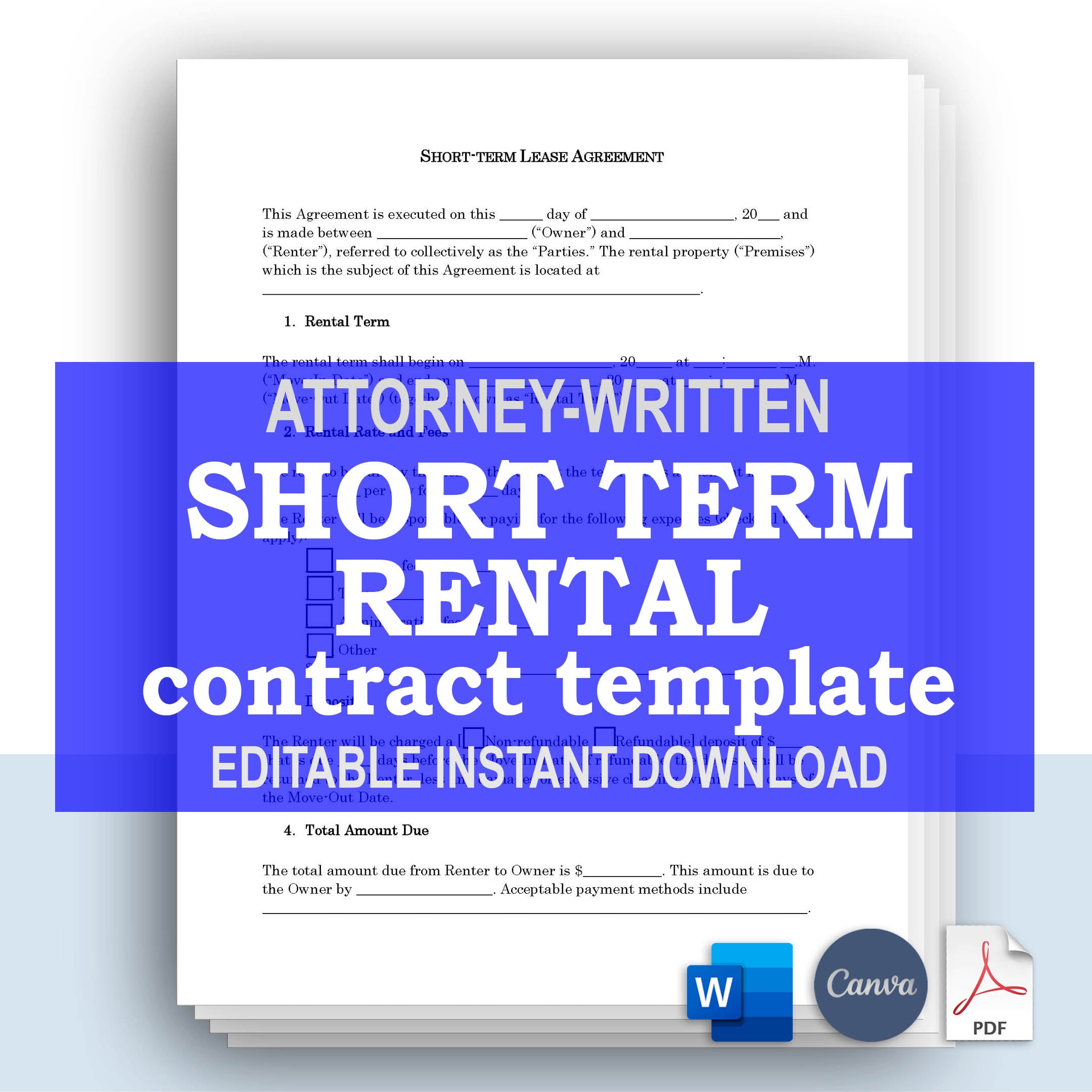 House Rental Agreement Template Word