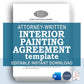 Interior Home Painting Contract Template, Attorney-Written & Editable