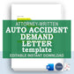 Auto Accident Demand Letter Template, Attorney-Written & Editable