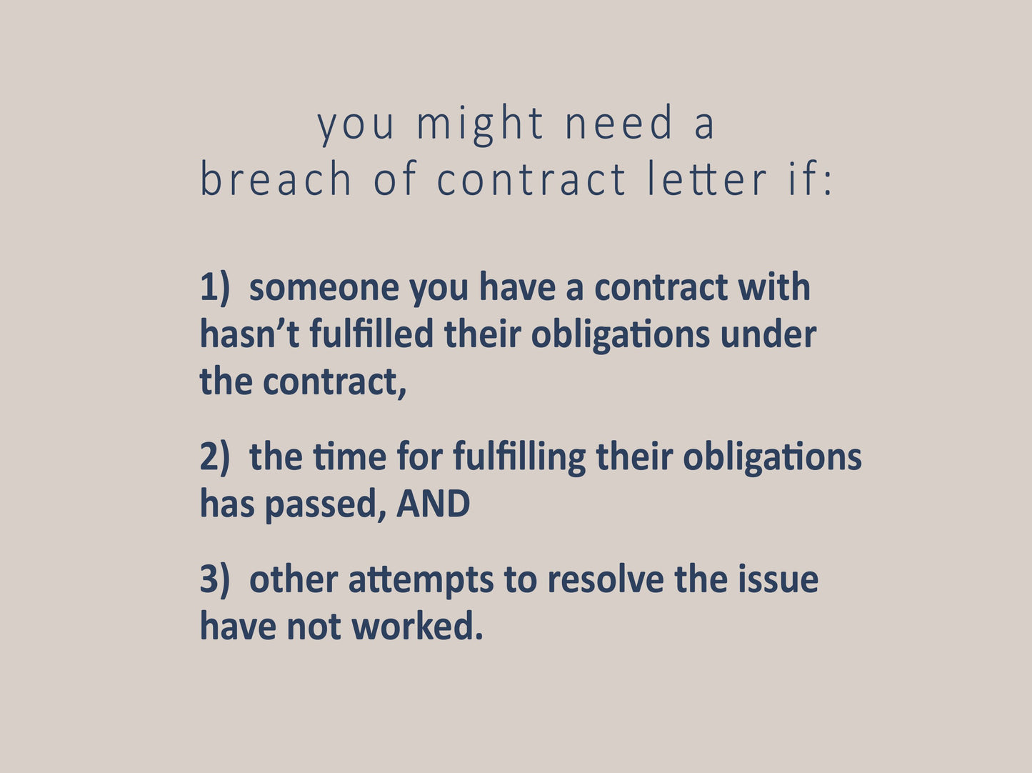 Breach of Contract Letter Template, Attorney-Written & Editable